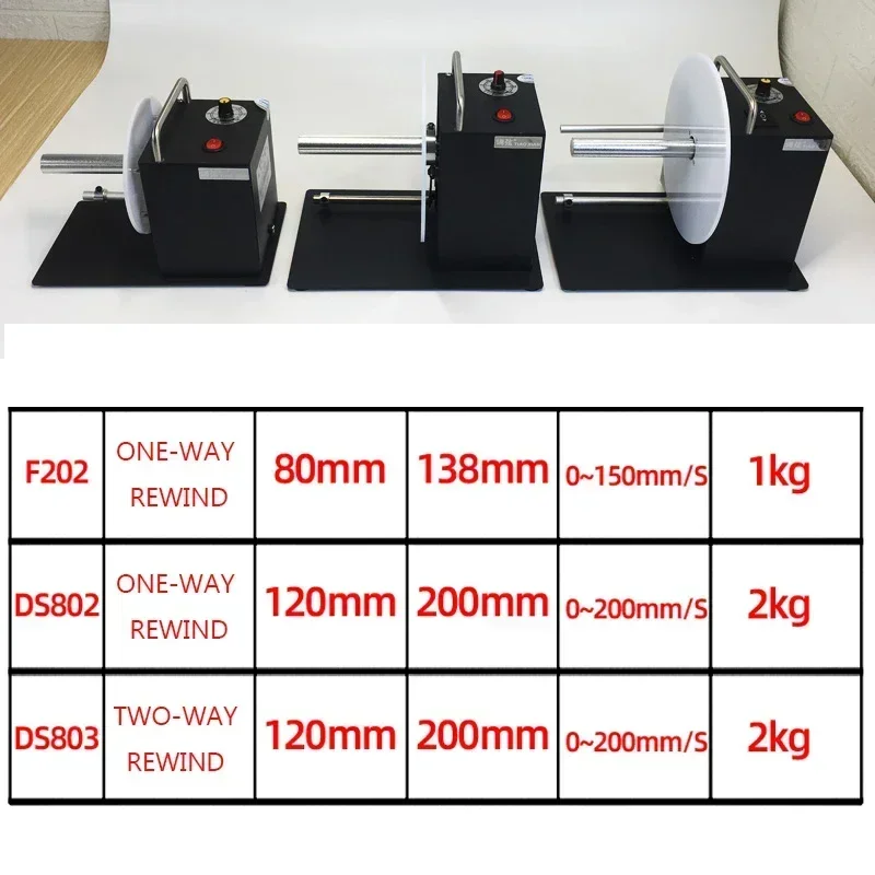 Automatic Label Rewinder Self-Adhesive Tag Label Reclaimer Water Washing Label Mark Recycling One-Way Two-Way Rewinding0~200mm/s