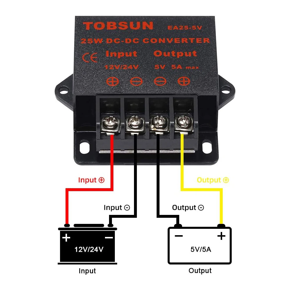 DC 12V 24V to 5V 5A 10A 15A Converter DC Voltage Reducer Regulator Step Down Buck Converter Power Supply  Voltage Stabilizer