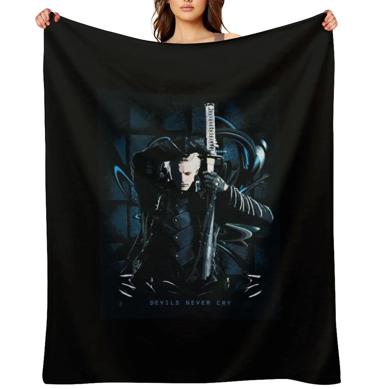 

Devils Never Cry 2 Throw Blanket Travel Retros blankets and throws funny gift Blankets