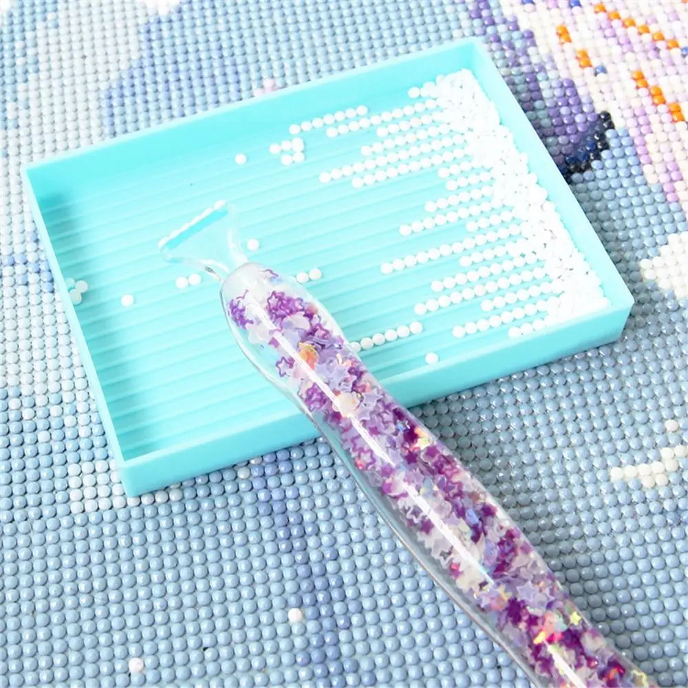 Luminous Point Drill Pen Embroidery Diamond Painting Pens Cross Stitch Luminous Spot Drill Pen Replacement Tips Sewing Accessory