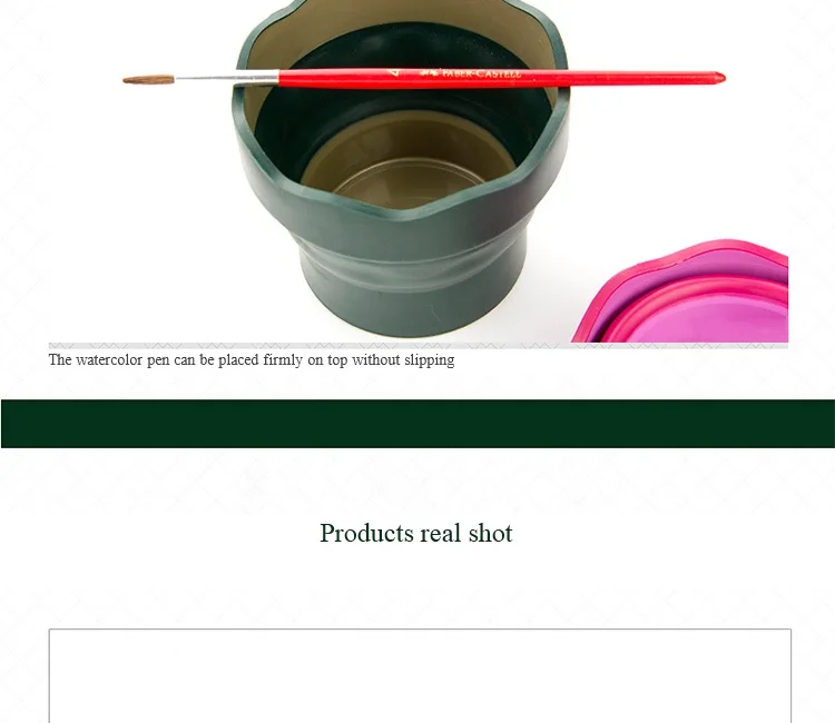 Faber-Castell Waschpinsel-Eimer, ausziehbarer Teleskop-Kunstpinsel-Waschbecher, faltbarer Eimer, Wasserbecher, Skizzenmalerei-Kunstzubehör – Detail 5