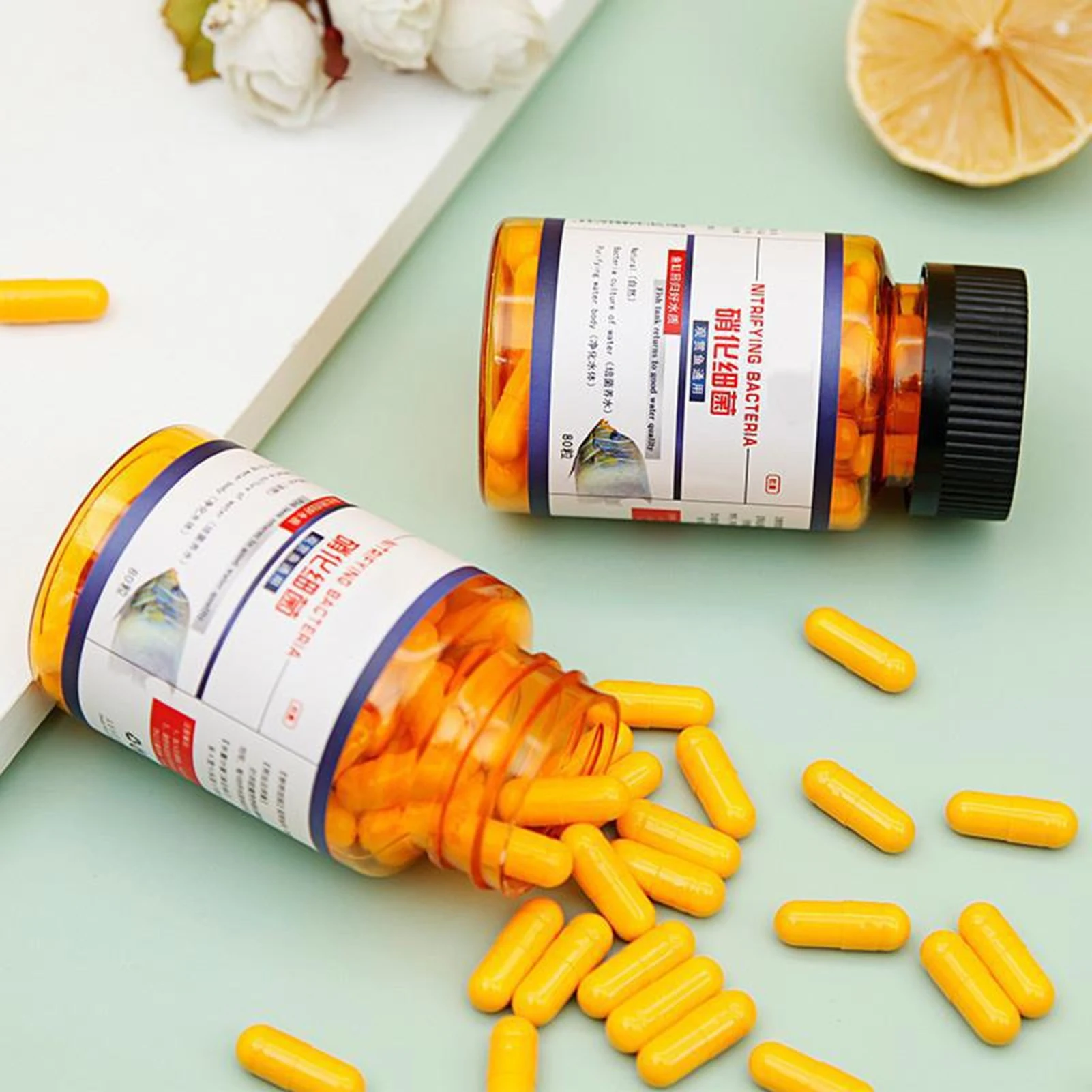 Purificación de agua para pecera, tabletas purificadoras de agua 30X, pastillas seguras y efectivas, limpiador rápido de pecera para eliminación de turbidez