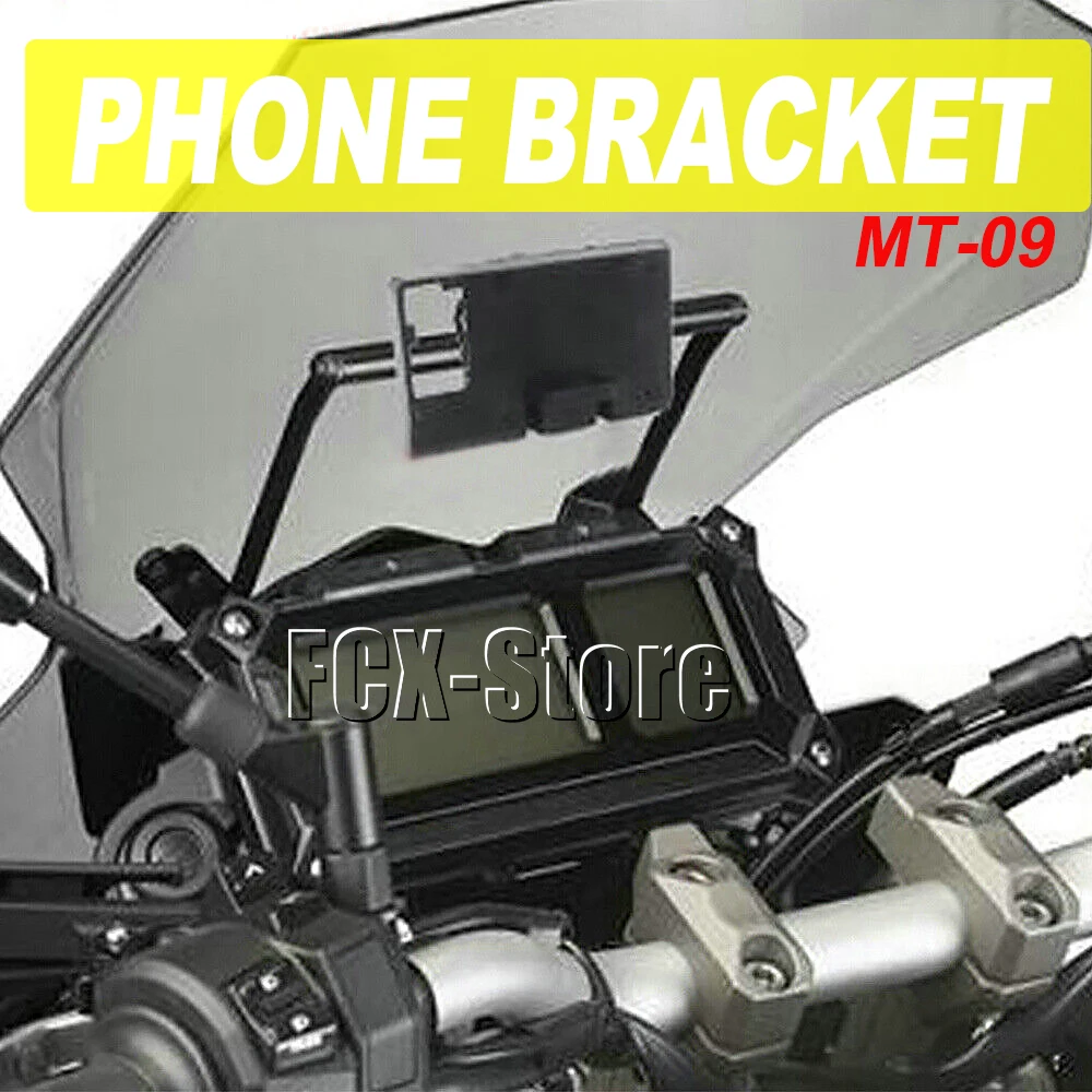 

Motorcycle Accessories GPS Phone Stand Bracket Holder Navigation Plate Artudatech For Yamaha MT 09 MT09 Tracer 900 2016 2017