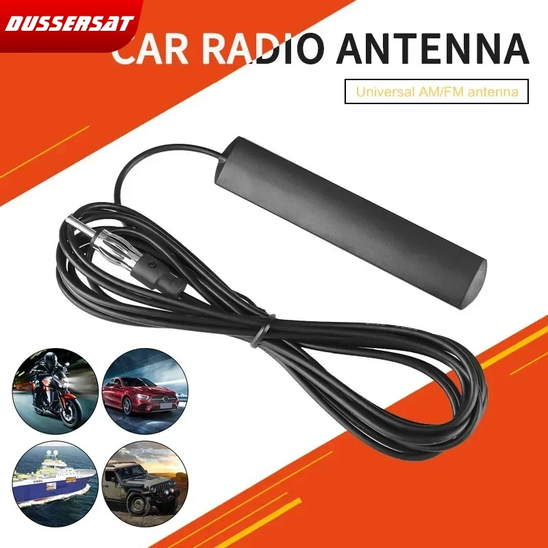 Universal 4M Auto Car Radio TV FM Antenna Signal Amp Amplifier For Marine Car Vehicle Boat RV Signal Enhance Device