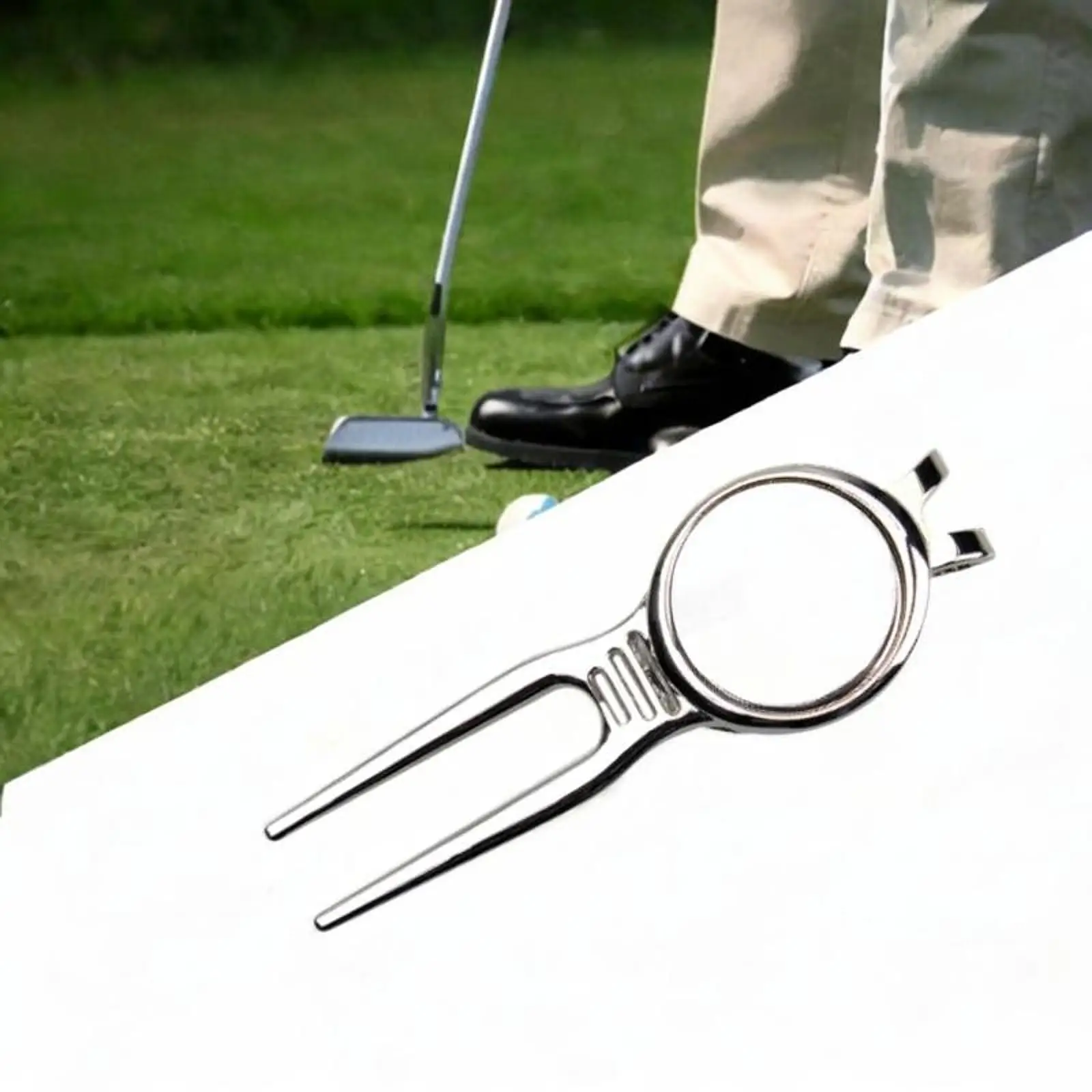 

Инструмент для гольфа Divot, вилка для гольфа, гаджеты, компактный портативный зубец для ремонта газона из алюминиевого сплава для принадлежностей для гольфа, подарки, практика на стадион