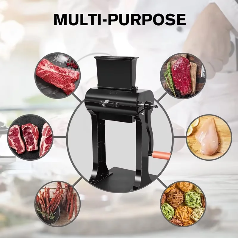 2-в-1 машина для размягчения мяса, вяленая слайсер, ручная машина для размягчения и нарезки мяса, стейк, свинина, куриная грудь, домашнее и коммерческое использование