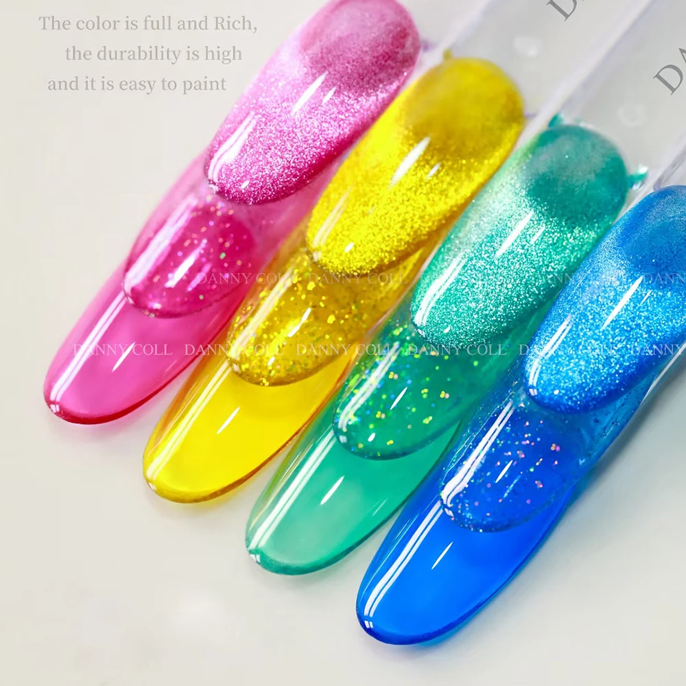 Translucent Glaze Gel Nail Pudding Jelly Soak Off Led Uv Gel Polish Set Summer Ice Through Gel Varnish For Manicure Nail Art