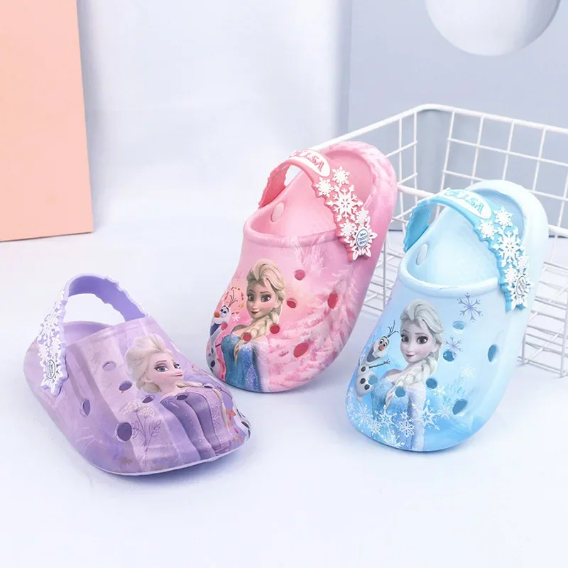 Disney Princess frozen EVA summer bath pantofole antiscivolo per bambini ragazze indoor cartoon cute Baotou infradito pantofole