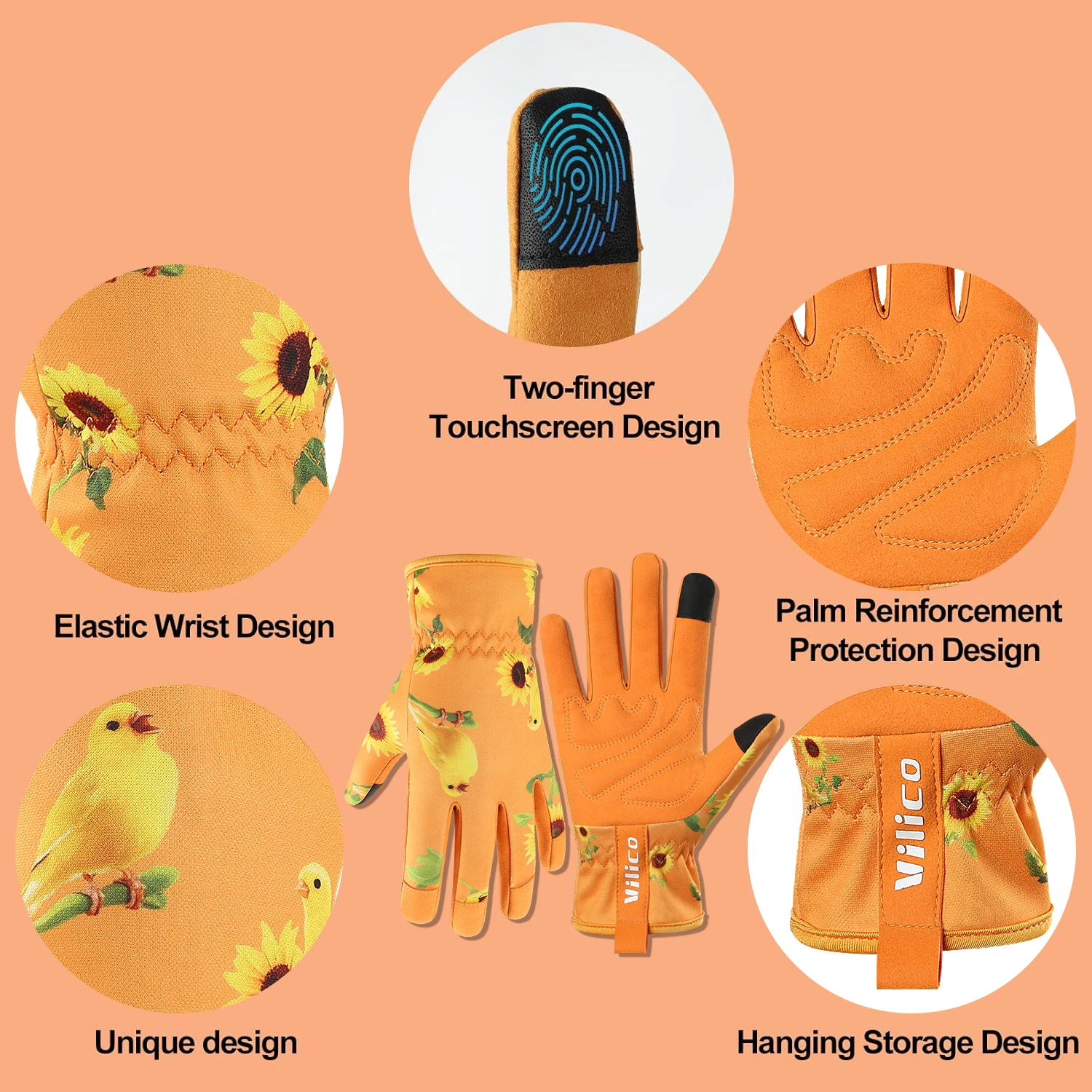 1 زوج قفازات البستنة الورد تشذيب شوكة قفازات برهان مع قفازات حماية الساعد الطويلة لحفر زراعة حديقة أداة