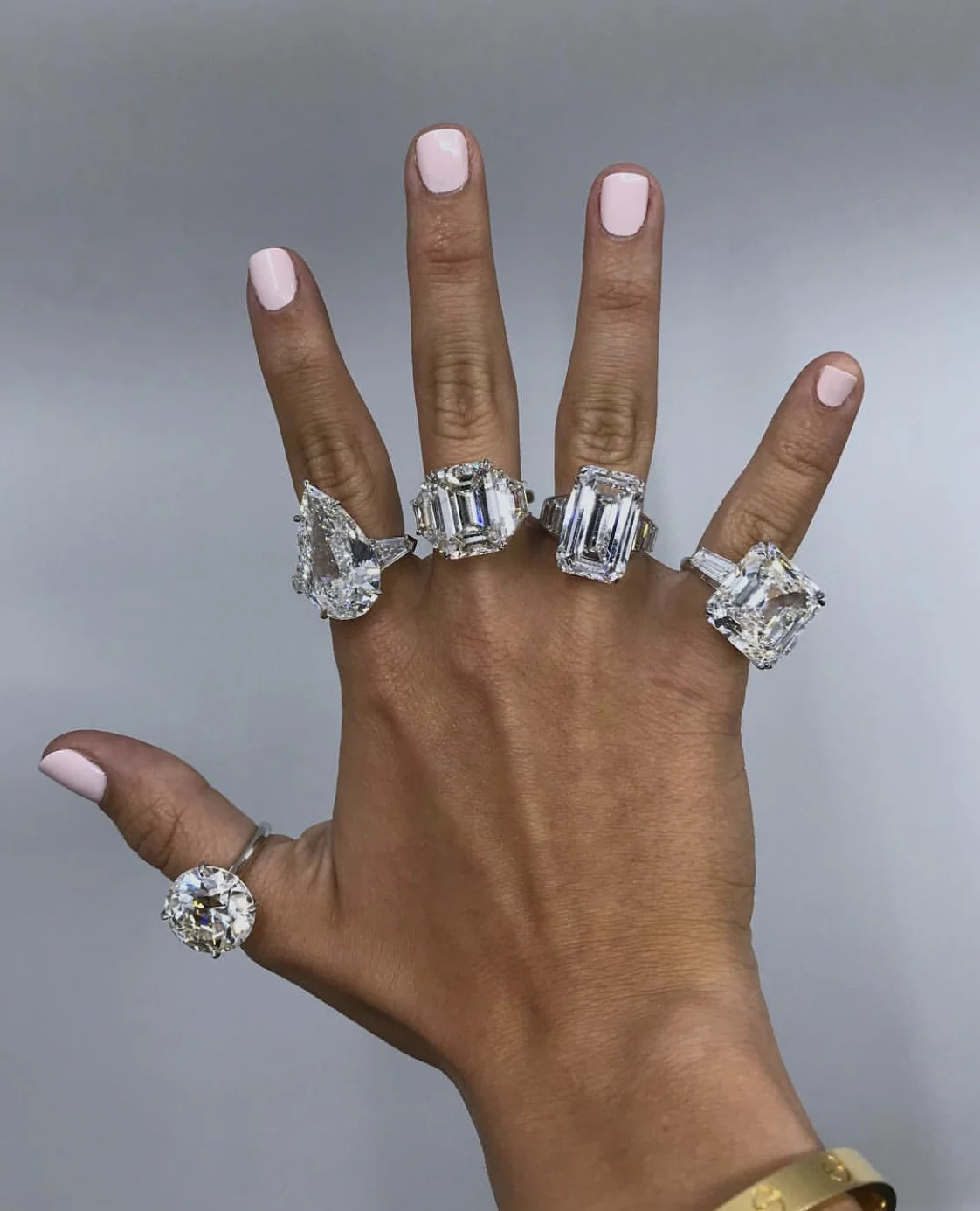 Luxury Statement Promise 925 Sterling Silver Simulated Diamond Engagement Wedding Band Rings for Women Fine Jewelry Wholesale