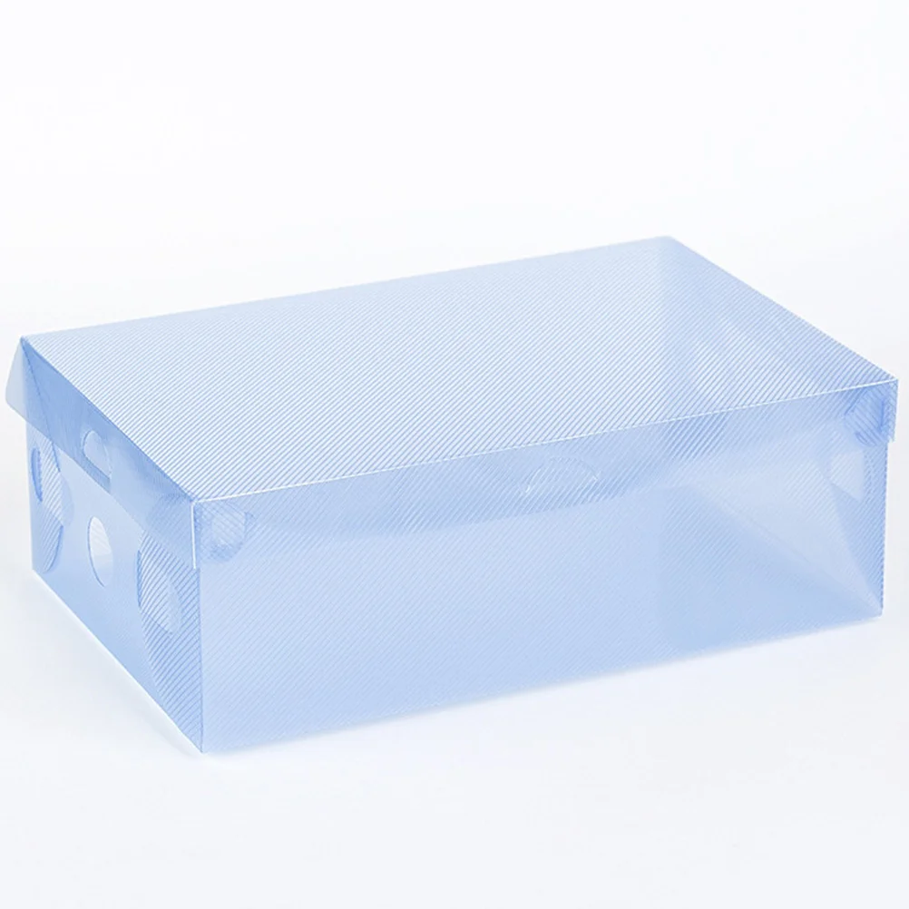 7Pcs  Shoe Storage Cases Home Cardboard Plastic Organizer Clear Plastic Shoe Boxes with Lids Closet Shoes Containers New 2025