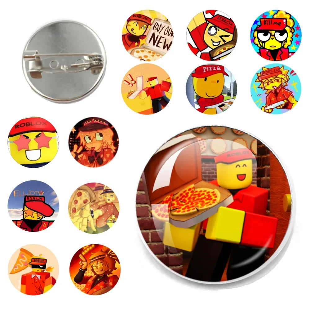 Compre nuestro nuevo personaje de Pizza Elliot juego Forsaken Pin broche constructor hermanos Pizza divertido Meme broche mochila amigos Fans regalos