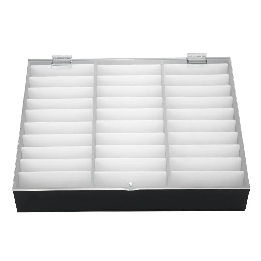 Empty Container Nail Art Storage Box Multiple Slots Decoration Container Fake Nail Display Case Press On Nails Box Store Display