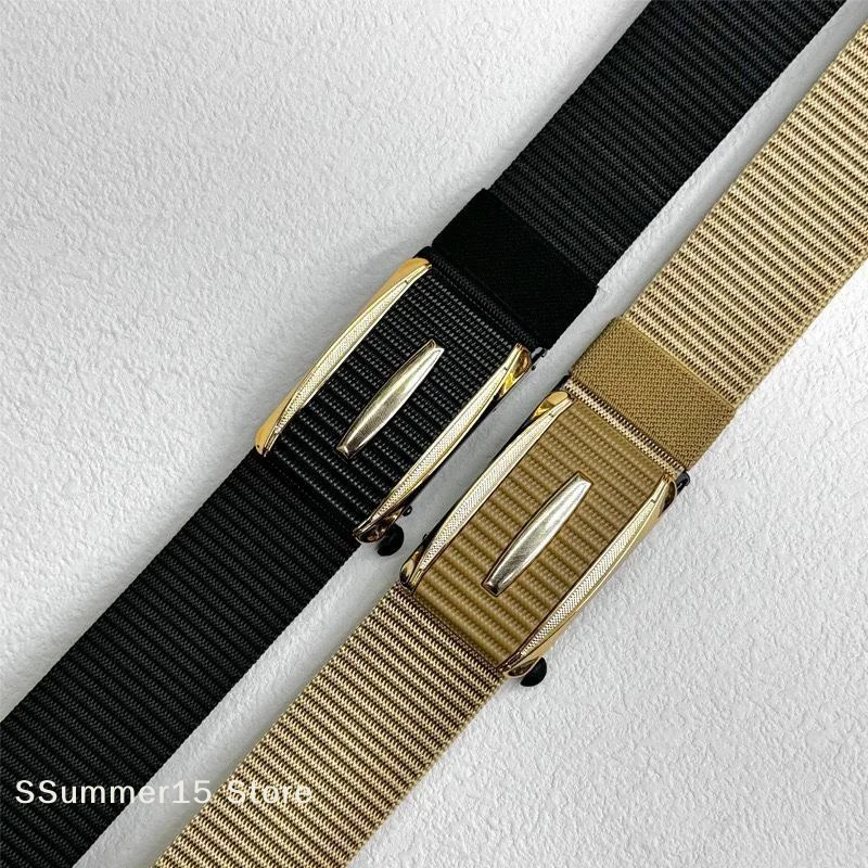 【R】Men's Polypropylene Belt Outdoor Wear-resistant Breathable Alloy Buckle Unisex Belt Youth Sports Waistband