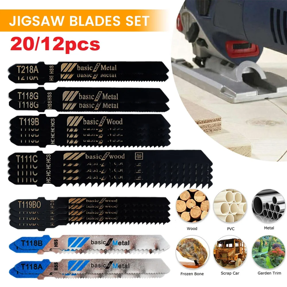 20/12Pc Jig Saw Bla… - image