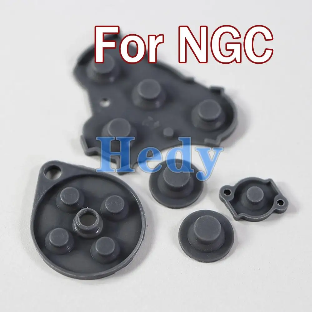 5 conjuntos de substituição para nintendo gamecube ngc controlador almofada de botão de silicone condutor