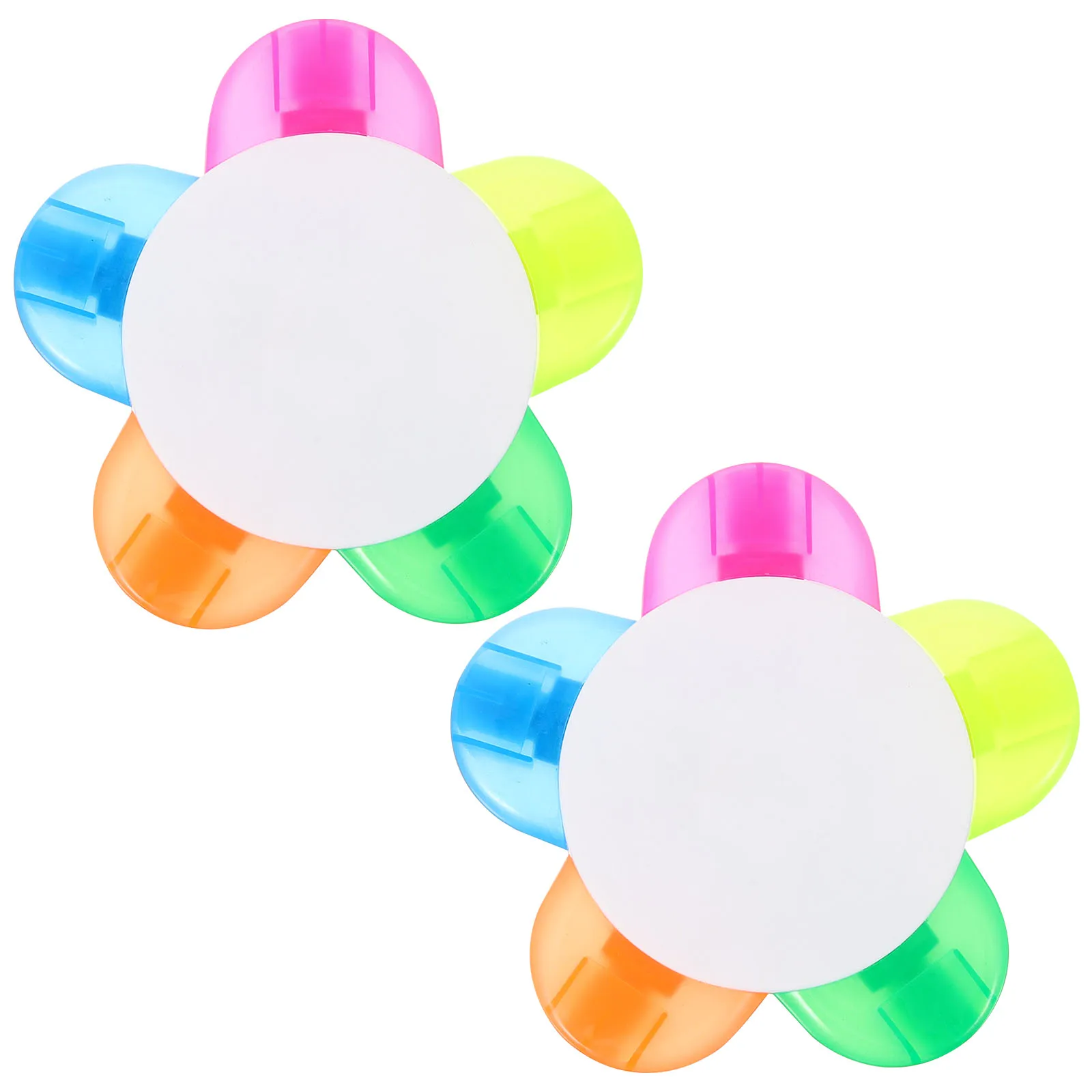 

Petal Shape Highlighter Brush Fluorescent Pen Candy Color Colorful Plastic Petals Highlighters Bright Colors for Watercolor