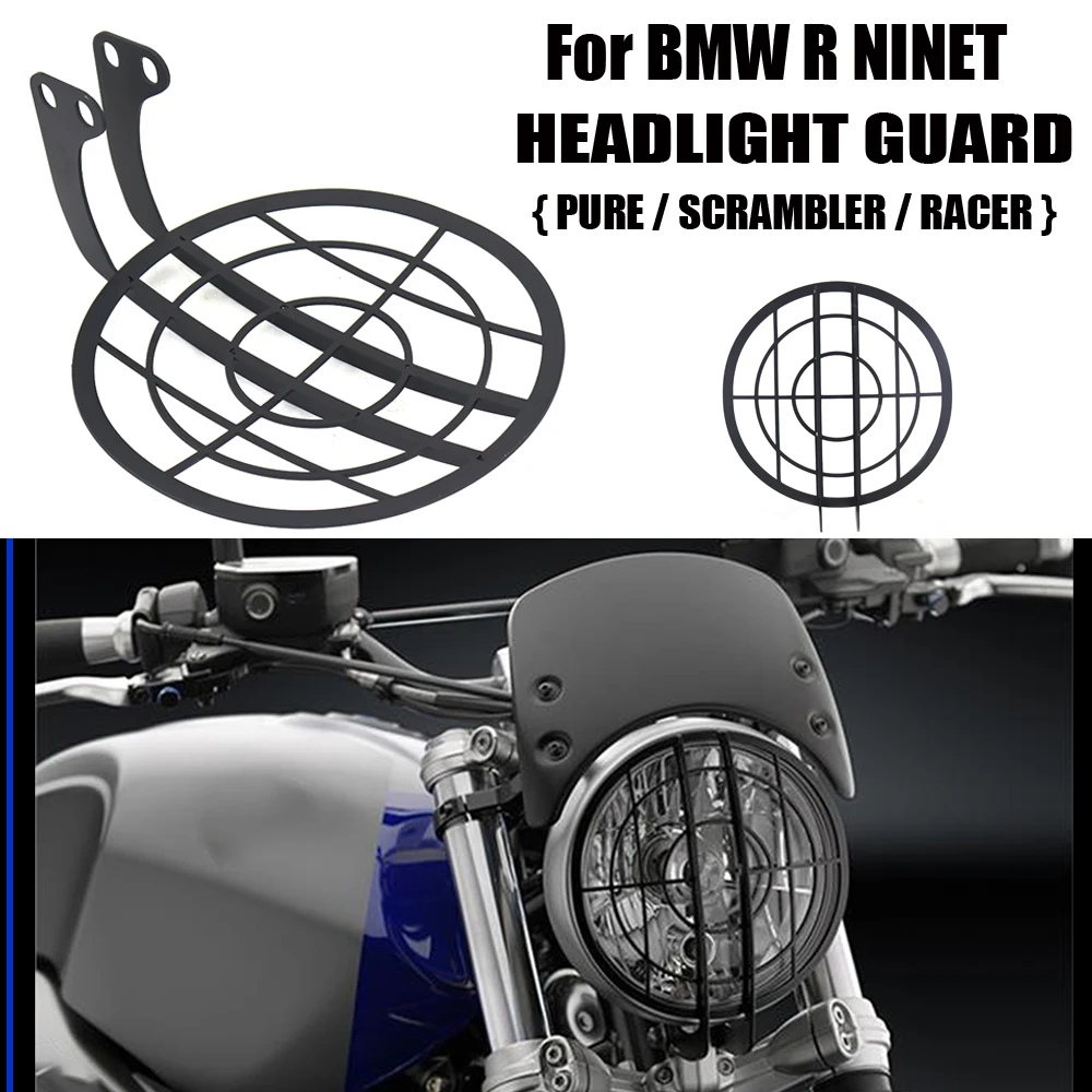 

For BMW RNINET Racer R NineT Scrambler Rninet Pure Motorcycle Headlight Head Light Guard Protector Cover Protection Grill R9T