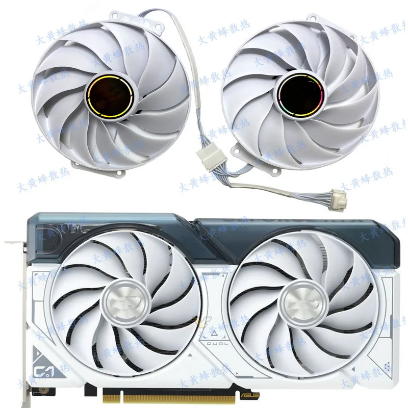 New the Fan for ASUS RTX4060 4060ti DUAL Graphics Video Card WHITE