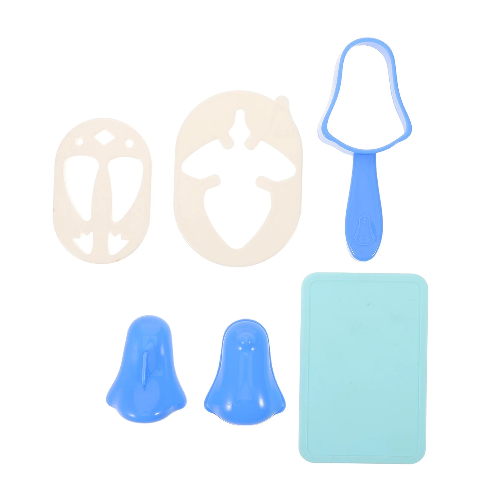 Moldes de bolas de arroz en forma de pingüino, molde reutilizable para Sushi, para Onigiri Mochi, pastel, sándwich, cocina de preparación de alimentos japoneses Diy, 6 uds.