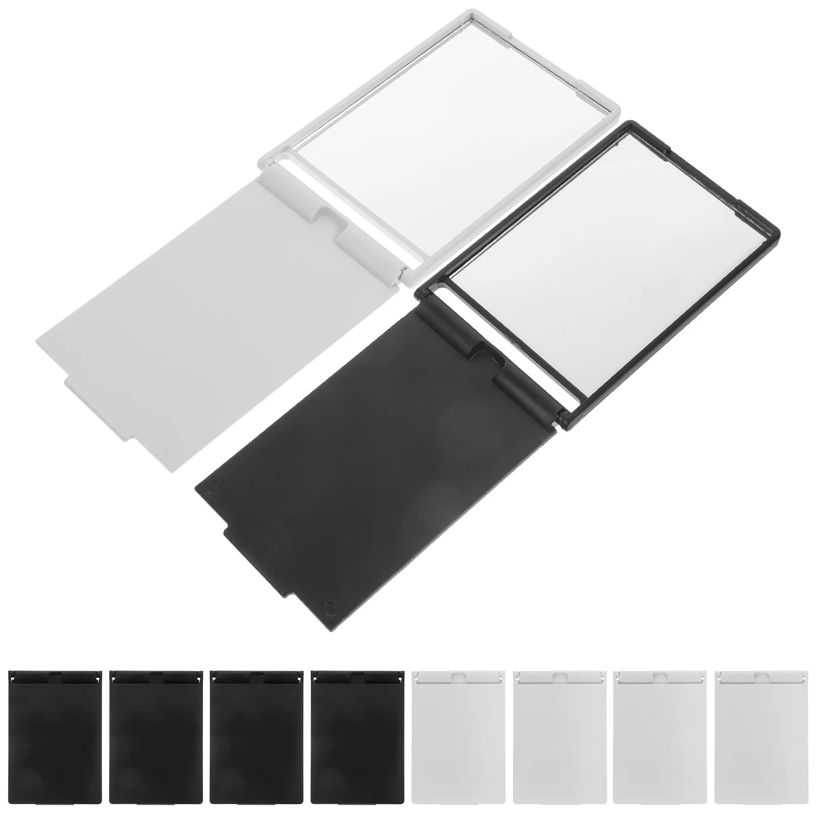 10 قطع مرآة مكياج صغيرة مستطيلة قابلة للطي، مرآة صغيرة محمولة للسفر لمحفظة النساء، مرايا يدوية صغيرة