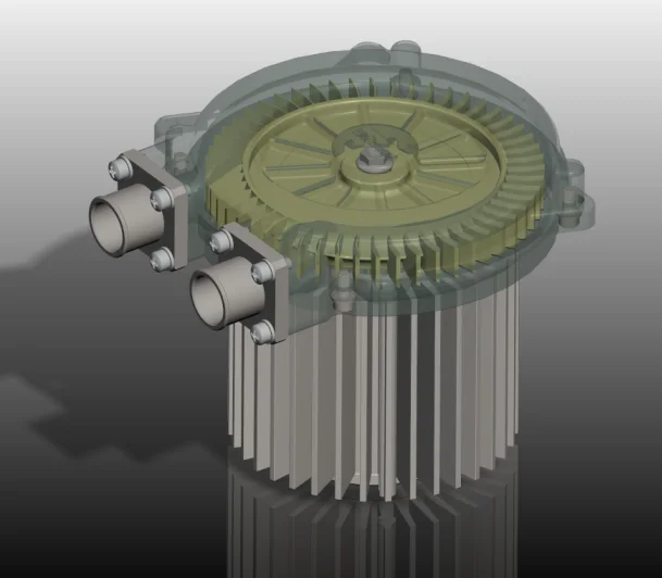145mm Diameter 28kPa 14CFM Exhaust Fan Blower  High Pressure Brushless Dc Electric Blower SOFC Fuel Cell Turbine Blower