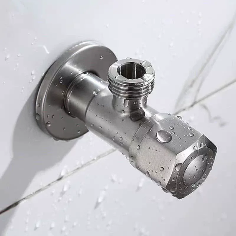 

1 шт., запорный клапан из нержавеющей стали для горячей и холодной воды, медный сердечник, раковина для ванной комнаты, кухни, туалета, аксессуары для ванной комнаты