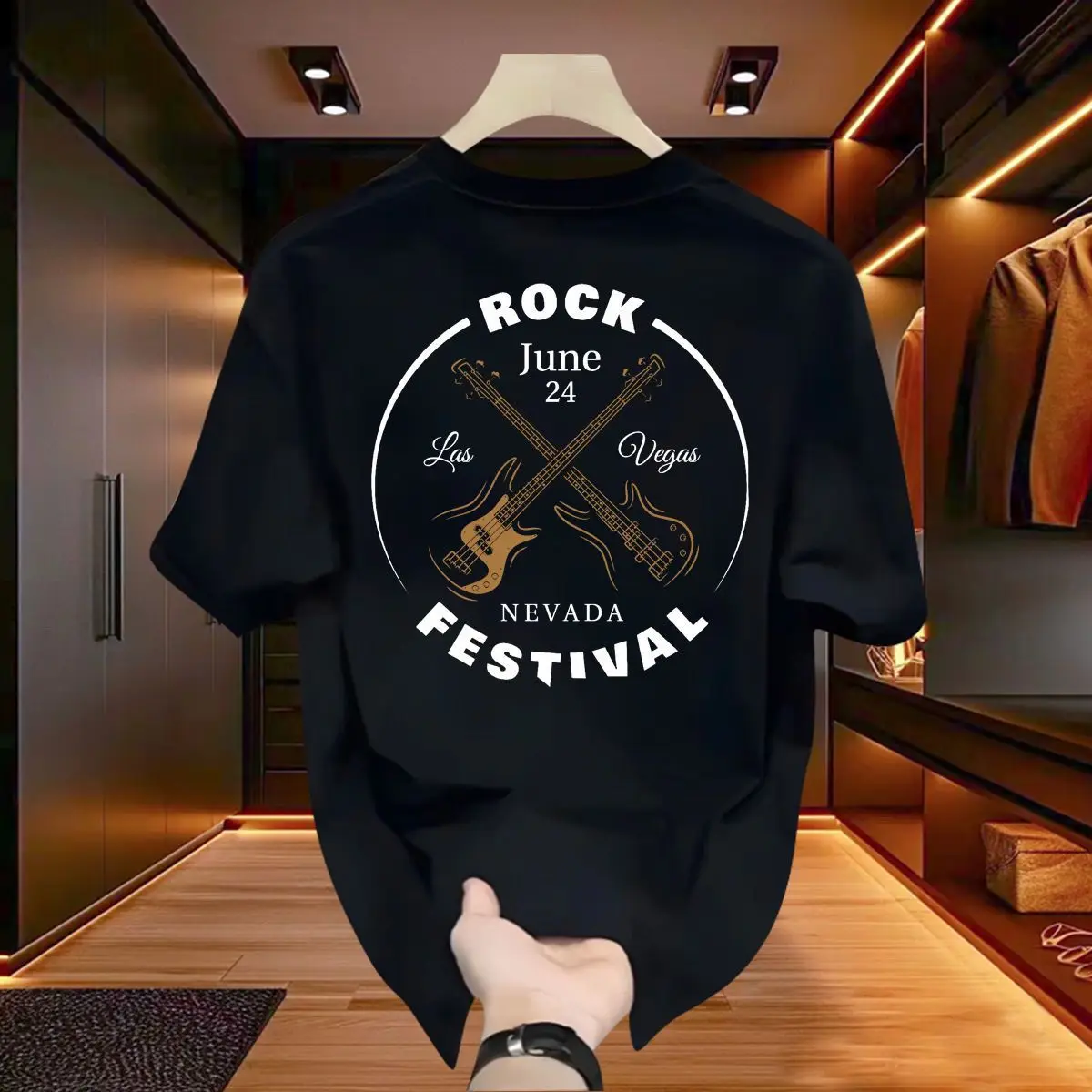 Men's Casual 100% Cotton Printed Loose-Fitting Comfortable Casual T-Shirt with Round Neck, Trendy and High-Quality Short Sleeve