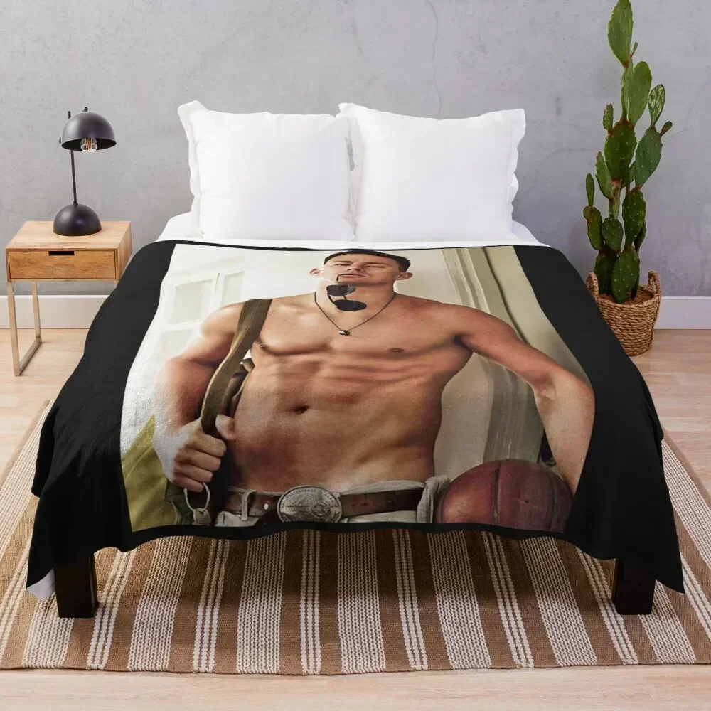

Channing Tatum Throw Blanket Stain Resistant Cozy Warm Blanket