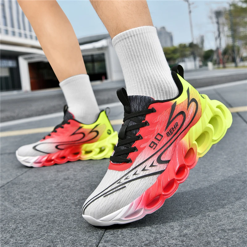 New Men Running Shoes Walking Sports Lightweight Luxury Shoes Jogging Fashion Trainer Athletic Casual Comfortable Breathable