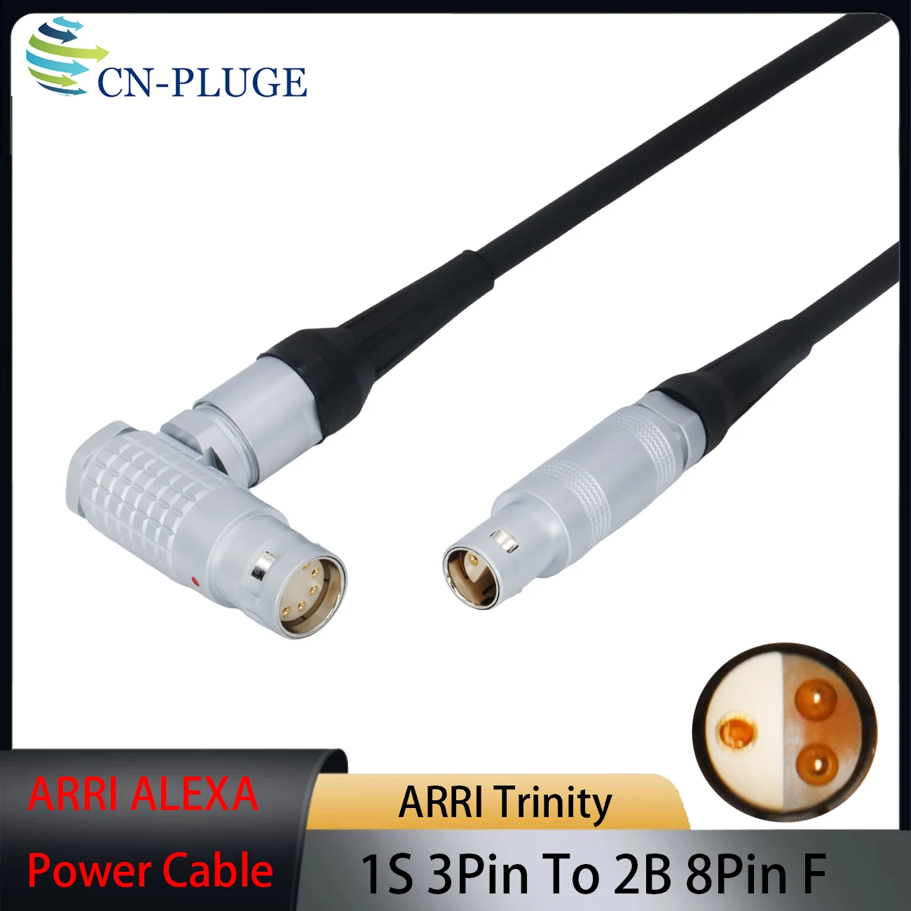 

Кабель питания ARRI TRINITY 1S 3Pin на 2B 8Pin для камер ARRI Alex Mini, Mini LF, AMIRA
