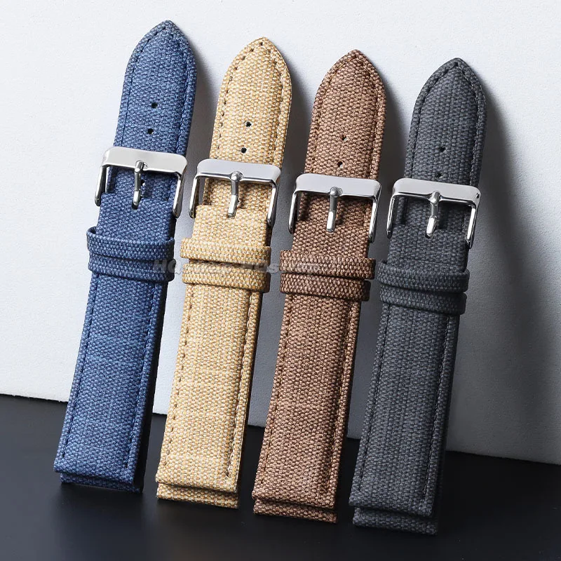 화웨이 Gt2/3 용 나일론 시계 밴드, 스트랩 데님 패턴 팔찌, 소프트 스포츠 범용 손목 밴드, 10mm, 12mm, 14mm, 16mm, 18mm, 20mm, 22mm