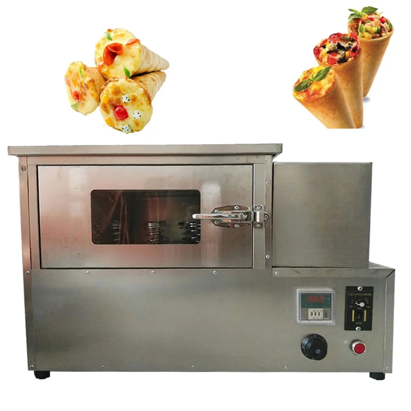 Pizza Cone Forming Maker Machine For Commercial Rotary Oven With Pizza Cone Warming Display Showcase