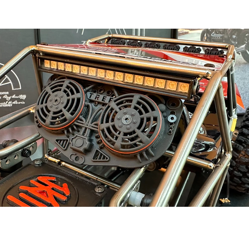 محاكاة الساخن مروحة المبرد الديكور ل 1/10 RC الزاحف سيارة Traxxas TRX4 المدافع برونكو محوري SCX10 RC4WD D90 الرياضة جيب جزء