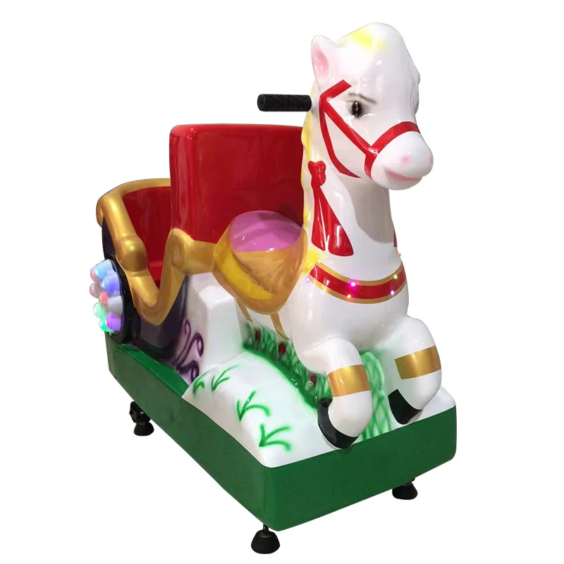 

Skewei Little White Horse Rocking Car Children's Rocking Machine Coin Operated Electric Luxury Yaoyao Car Amusement Park