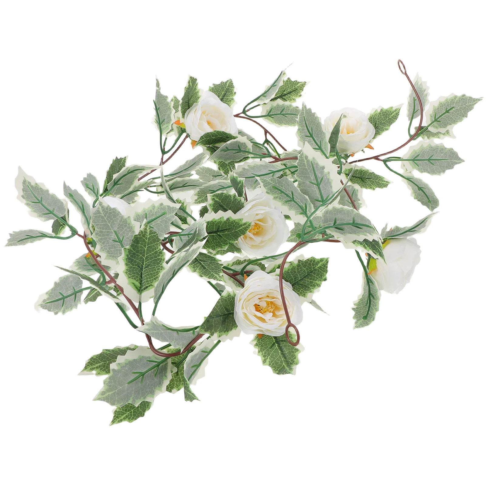 

Realistic Artificial Rose Garland Christmas Vine Wedding Arch Flower Door Mantel Fireplace Hanging Decoration Faux Greenery