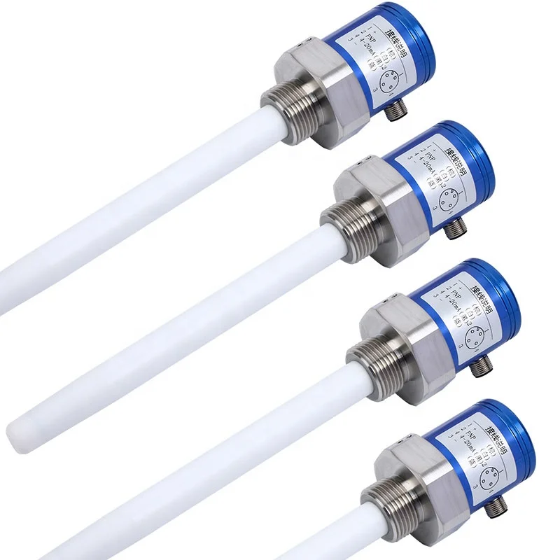 4-20mA Ultrasonic Analog Level Sensor M12 a Code 4pins Connector for Deep Wells Diesel Fuel Tank Liquid Oil Level Sensors