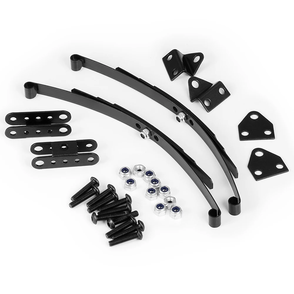 YEAHRUN Steel Leaf Spring Suspension Set for D90 1/10 RC Crawler Car Upgrade Parts