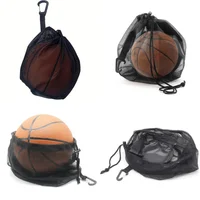 Lightweight Portable Drawstring Ball Mesh Bag Football Basketball Storage Bag Small Hang Pouch Sports Team Training Pocket Bag 6