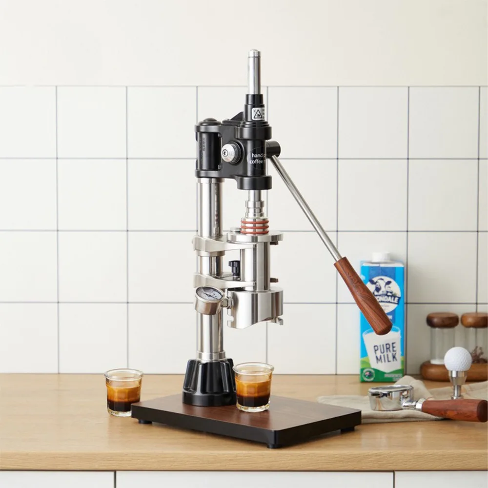 Variable Pressure Hand Lever Espresso Maker, Manual Hand Press Coffee Machine for Home Commercial Outdoor Use