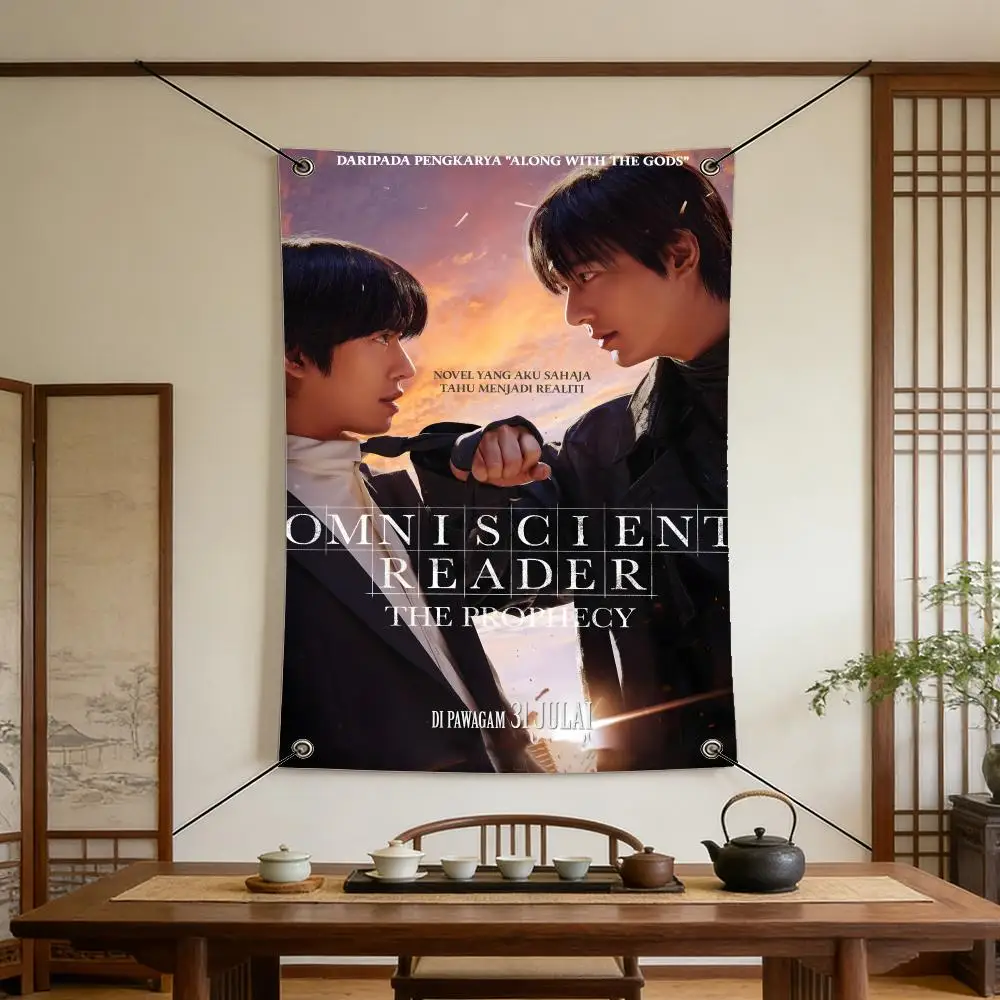 Novel O-Omniscient Reader Flags Warm Home Flag 4 Grommets Wrinkle Free Indoor Outdoor