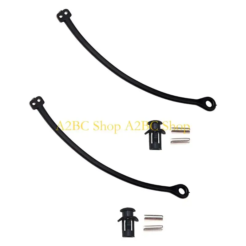 A2BC Door Tether Repair Set, 2 Piece Black Cap Link Repair