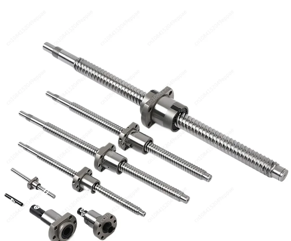 Free Machined SFU1605 Ball Screw SFU1605 200 250 300 350 400 450 500550mm C7 Roller Ballscrew With Single Ball Nut For CNC Parts