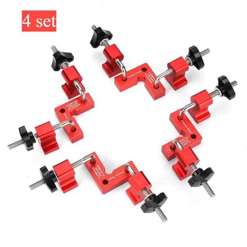 

4 Set Mini Woodworking Right Angle Positioning Clamp 90 Degree Precision Clamping Square Carpenter Square