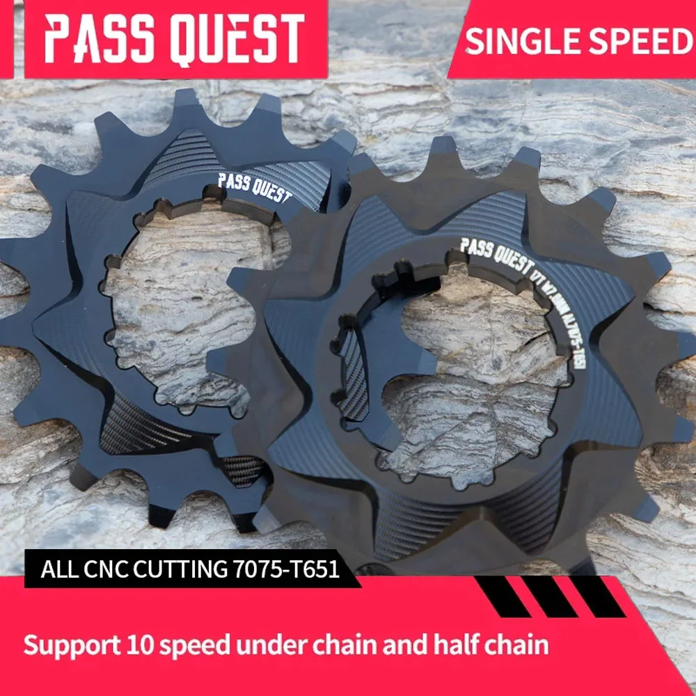 PASS QUEST Bicycle Single Speed Flywheel 13T14T 15T 16T 17T 18T19T 20T 21T Modified Street Climbing Flywh For 8/9/10 Speed Chain