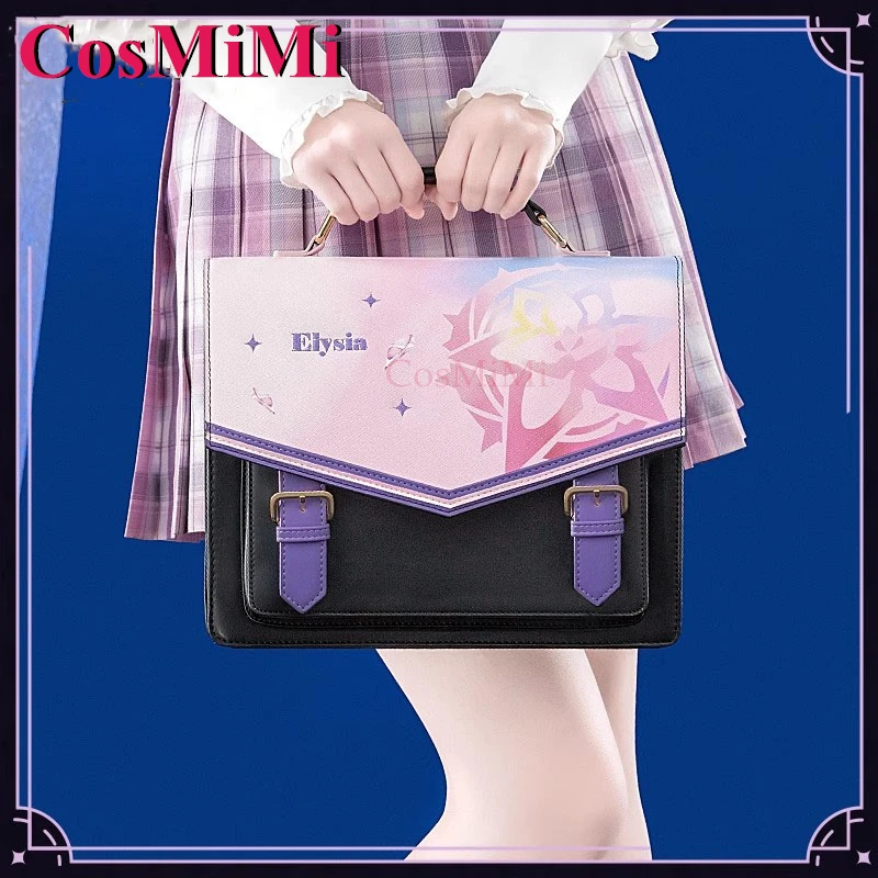 

CosMiMi Game Honkai Impact 3 Elysia Cosplay Theme Impression Pack Daily Preppy Commuter Backpack Messenger Bag Lovely Itabag New