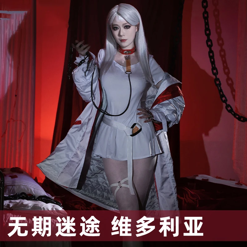 COS-KiKi Game Path To Nowhere Victoria Battle Suit Cosplay Costume Lovely Dress Uniform Halloween Party Role Play Outfit Women