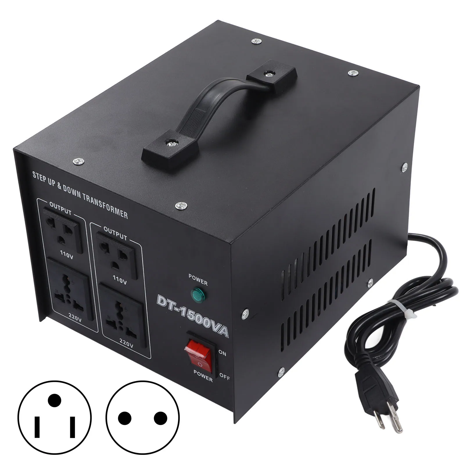 

Boost Converter Power Converter Power Step Up Buck Transformer 1500W Heavy Duty Voltage Converter Power ‑