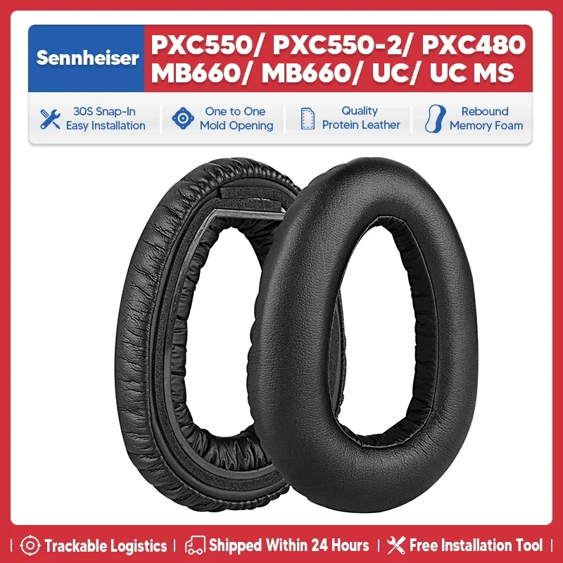 Oreillettes de remplacement pour Sennheiser PXC550 PXC480 MS, accessoires de téléphone, manchon standard, cache-oreilles, couverture, tapis, sauna, infirmière confid