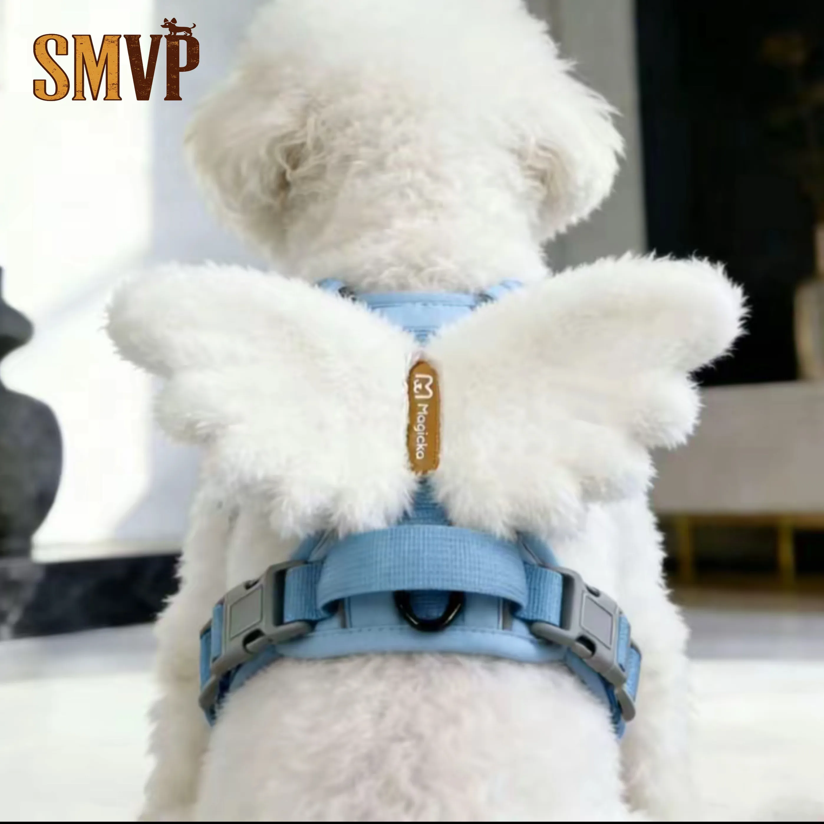 

Cartoon Plush Wings Dog Chest Strap Adjustable Anti Escape Measures Pet Leash Small and Medium Dog Walking Supplies